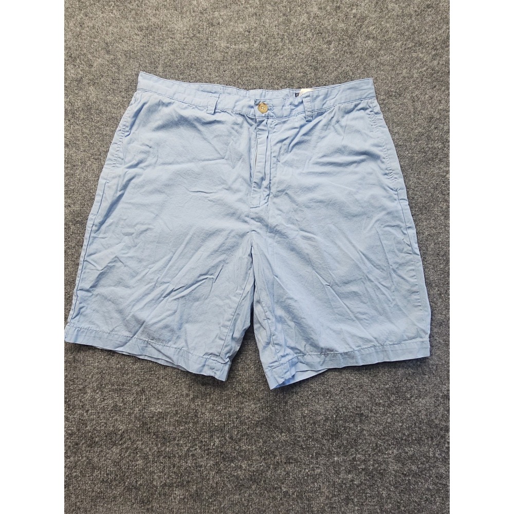 Vineyard Vines Shorts Mens 35 Blue Chino Flat Front Twill Casual Summer Walking